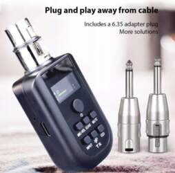 Wireless Microphone UHF Transmitter and Receiver