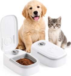 AUTOMATIC CAT FEEDER 2 CHAMBERS TIMER