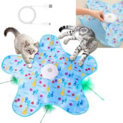 Automatic cat mat interactive toy with