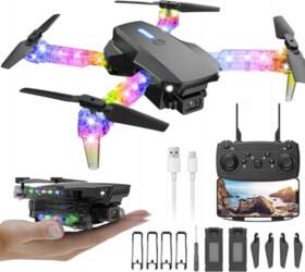 Bedee FOLDING DRONE WITH LED CAMERA
