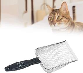 Cat Litter Scooper Metal Long Handle