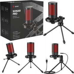 Condenser Gaming Microphone Studio USB Tripod