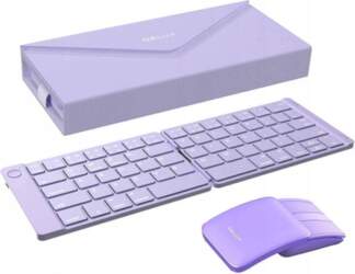 DeLux Mini Keyboard Wireless Computer Mouse