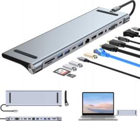DOCKING STATION FOR COMPUTER USB-C 12IN1