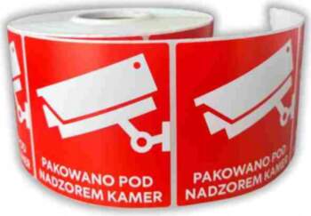 Label with print "Packed under