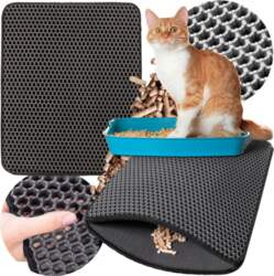 Lewer Cat LITTER BOX Mat Double