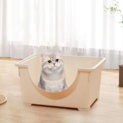 Open Top Cat Litter Tray, Kitten