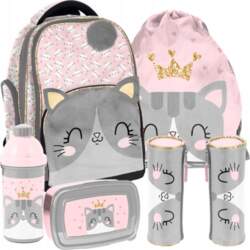 SCHOOL SET PASO KITTEN BACKPACK PLUSH