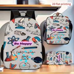 Science Chemistry Physics Formula 3-Piece Backpack