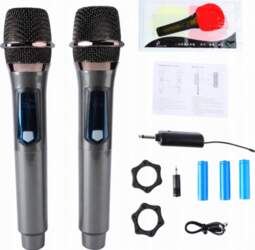 SET OF WIRELESS MICROPHONES VHF DYNAMIC