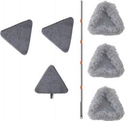 Triangle Head Floor Mop with Microfiber