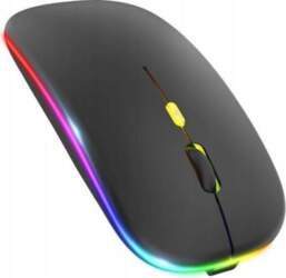 USB Black LED Backlit WIRELESS Mouse