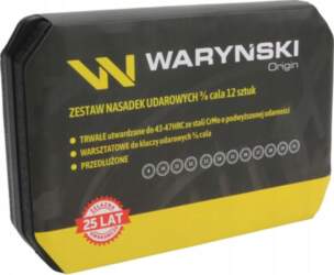 Waryński Impact Socket Set, 3/8 Inch