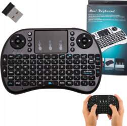 WIRELESS KEYBOARD WITH TOUCHPAD REMOTE CONTROL