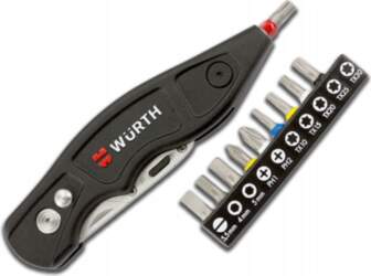 WURTH ASSEMBLY KNIFE WITH BITS AND