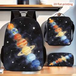 3-Piece Backpack Set with Solar System