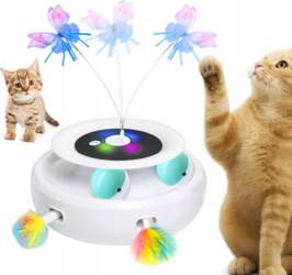 3IN1 AUTOMATIC INTERACTIVE CAT TOY WITH
