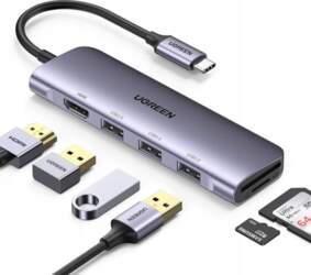 6-in-1 USB-C Adapter Hub by UGREEN: