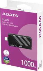 ADATA SC735 /1TB/SSD/Externí/Šedá/5R