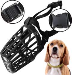 ADJUSTABLE PLASTIC MUZZLE for Medium Dog