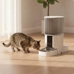 Automatic Cat Feeder Timed Dispensing Double