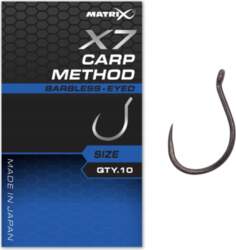 Barbless Hooks Matrix X7 Carp Method