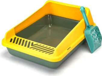 CAT LITTER BOX OPEN SOLID FOR