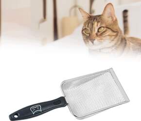 Cat Litter Scooper Metal Long Handle