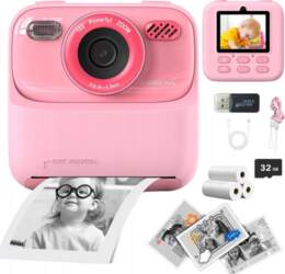 CHILDREN`S CAMERA PRINTER MEMORY 32GB LARGE