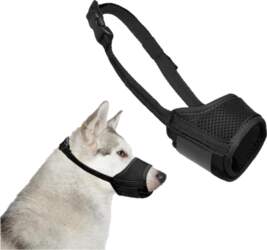 Dog muzzle soft mesh breathable anti-barking