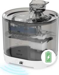 Drinker with automatic fountain for cat