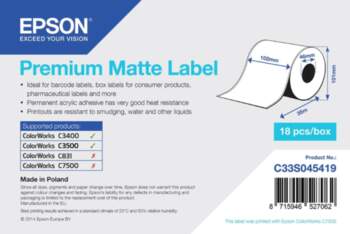 Epson Premium Matte Label - Continuous