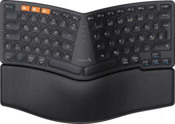 ERGONOMIC WIRELESS KEYBOARD 80 KEYS OFFICE