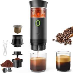 Espresso machine automatic black 72 W