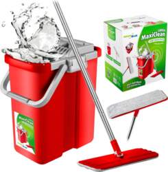 Flat Mop Automatic + Bucket Microfiber