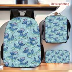 Gradient Blue Balloon Dog Backpack Set