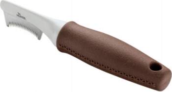 Hunter Crescent shaped knife wide teeth