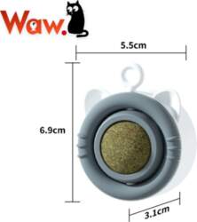 Interactive catnip ball for cat licking
