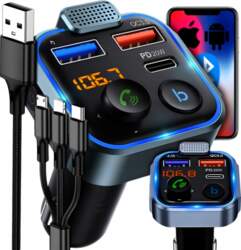 INTMIX BLUETOOTH CAR FM TRANSMITTER 3x