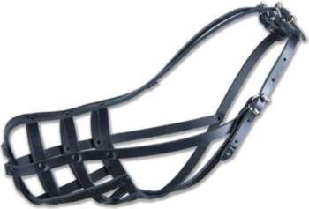 LEATHER muzzle DOBERMAN SMALL RIVETED Dino