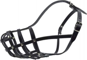 Leather muzzle for Dog Champion Caucasus