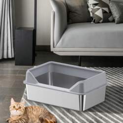 Open Litter Box Cat Sand Box