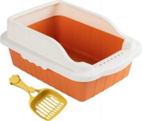 Open Top Cat Litter Box with