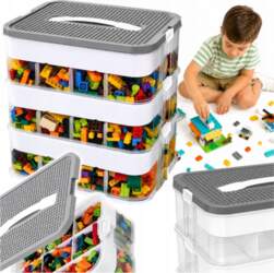 Pixel BRICK CONTAINER 3-STOREY ORGANIZER WITH
