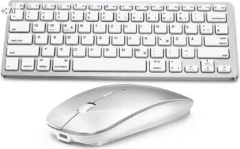 QWERTZ DE Bluetooth Keyboard + Wireless