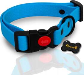 Reverse STRONG BIOTHANE DOG COLLAR, ADJUSTABLE
