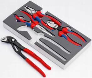 SET OF PLIERS 4PCS, FOAM INSERT
