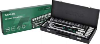 Set of socket wrenches suitcase met