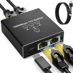 SWITCH ETHERNET RJ45 NETWORK SPLITTER 3