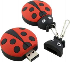 USB FLASH DRIVE LARGE LADYBUG 4gb